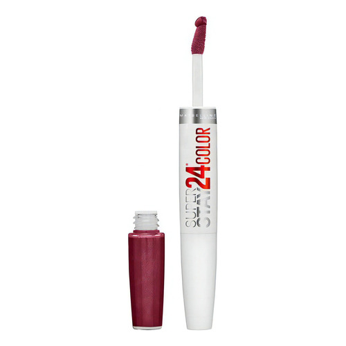 Labial Larga Duración Superstay 24 Hrs Maybelline Tono 050 Acabado Mate Color Unlimited raisin