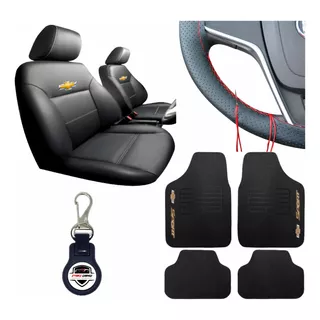 Kit Gm Capa Banco Carro Couro Tapete Corsa Classic Life 2007