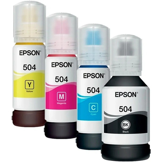 Kit 4 Tintas Originales Epson T504 Para L4150 L6161 L4160 L6171 L6191.