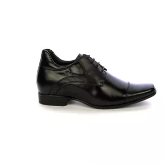  Zapato Formal Wilson Negro Max Denegri +7cms De Altura