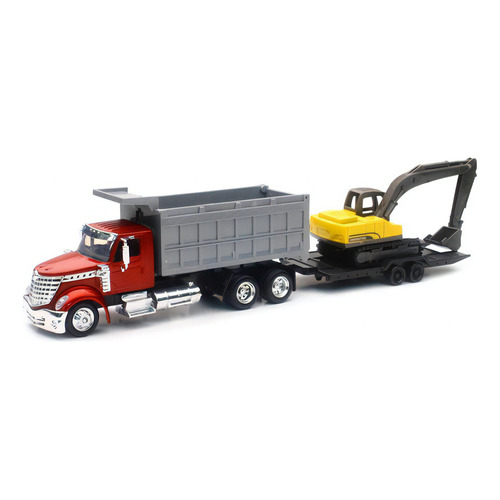 Trailer International Lonestar Remolque / Mano New Ray 1:43 Color Guinda