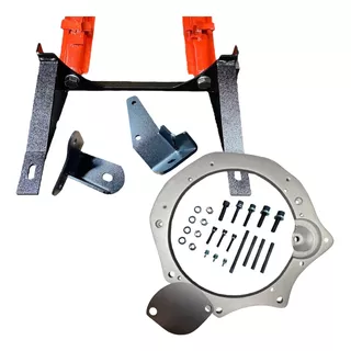 Kit Flange E Sub Chassis Para Adaptar Motor Ap Câmbio Fusca