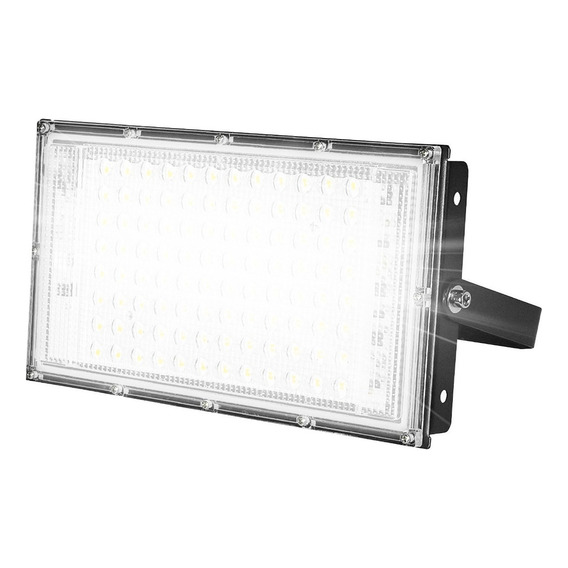 Reflector Led 100w Exterior Alta Potencia 96 Led Ip65 Frio Color de la carcasa Negro Color de la luz Blanco frío