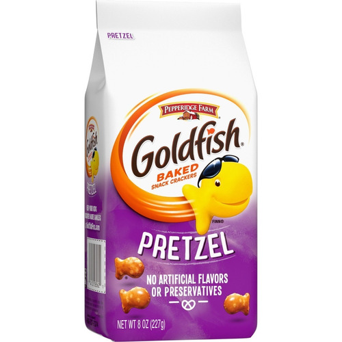 Galletas Goldfish Pepperfridge Snack Crackers Sabor Pretzel