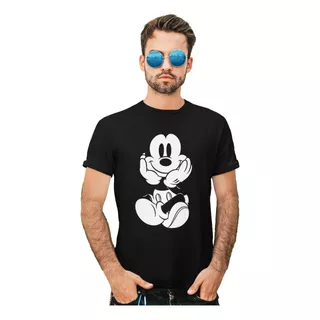Playera Mickey Mouse Sonrisa/ Disney/ Caballero, Dama Y Niño