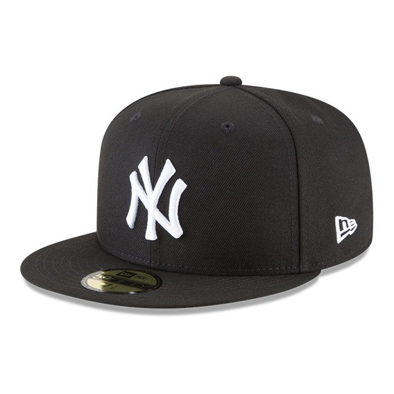 New Era Gorra New York Yankees Blk Mlb 59fifty Visera Plana