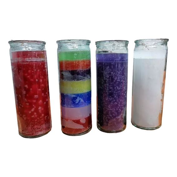 20 Veladoras De Vaso Completamente Liso Varios Colores