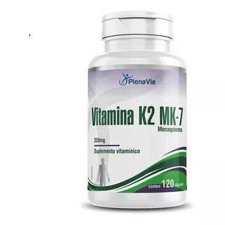 Vitamina K2 Mk-7 Menaquinona 120 Cápsulas Softgel Econômico Sabor Sem Sabor