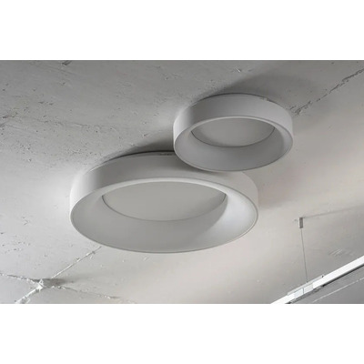 Plafon Led Nbagel Negro 80w Dimerizable Moderno Vk