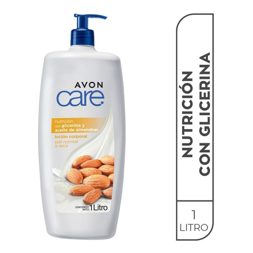 Avon Care Crema Corporal Glicerina Y Aceite De Almendras 1lt