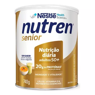 Nutren Senior Sem Sabor 740g Suplemento Em Pó Nestlé