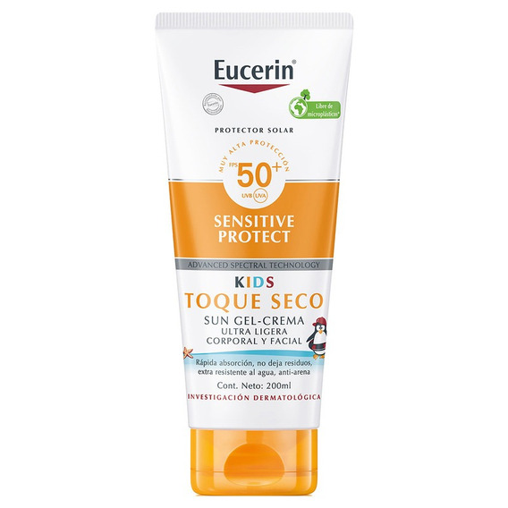 Eucerin Sun Kids Loción Corporal Piel Sensible Fps50+ 200ml