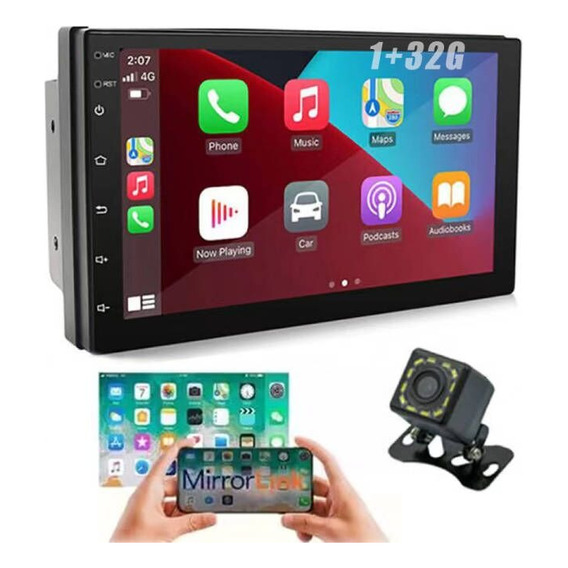 Autoestéreo Android Wifi Gps Bluetooth Touch Mirrorlink 7in