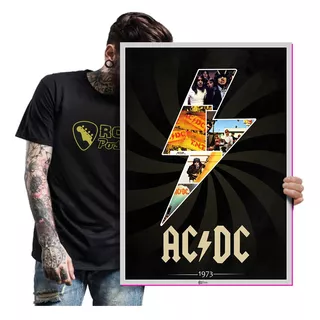 Acdc Poster Quadro Placa Decorativa Bandas De Rock A2 10