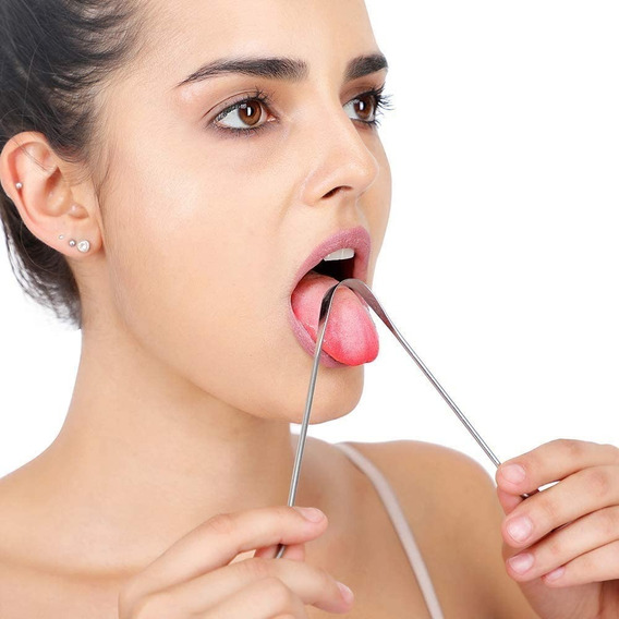 Limpiador De Lengua Raspador De Lengua Acero Higiene Oral Ec