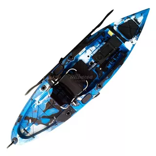 Caiaque De Pesca E Lazer Caiaker Marlim Pronta Cor Azul Camuflado