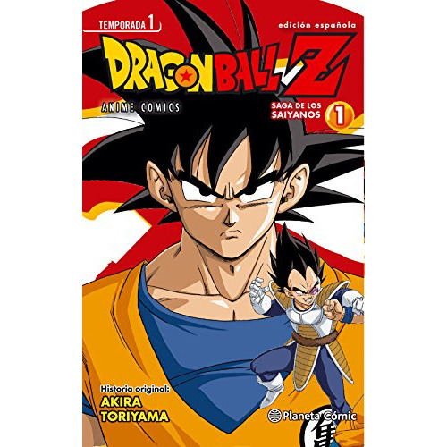 dragon ball z anime series saiyanos nº 01-05 -manga shonen-, de Akira Toriyama. Editorial Planeta Cómic, tapa blanda en español, 2015
