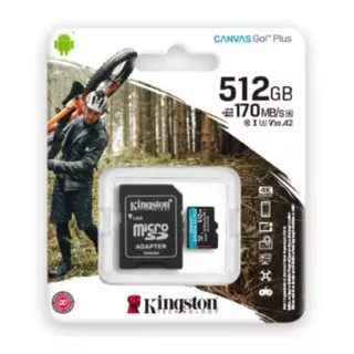 Memoria Kingston Micro Sd Sdxc 512gb Clase 10 Y Adaptador Sd