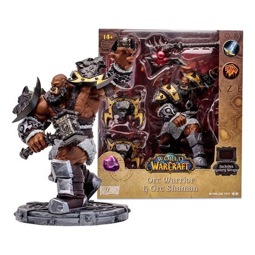 Mcfarlane Estatua: World Of Warcraft - Orco Shaman Guerrero