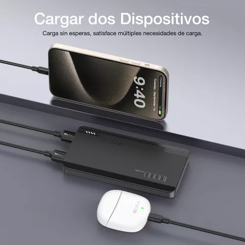 Anker Cargador portátil magnético, cargador portátil inalámbrico de 5,000  mAh con cable USB-C, batería solo compatible con iPhone 15/15 Plus/15  Pro/15