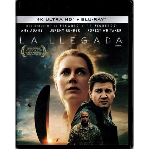 La Llegada Arrival Amy Adams Pelicula 4k Ultra Hd + Blu-ray