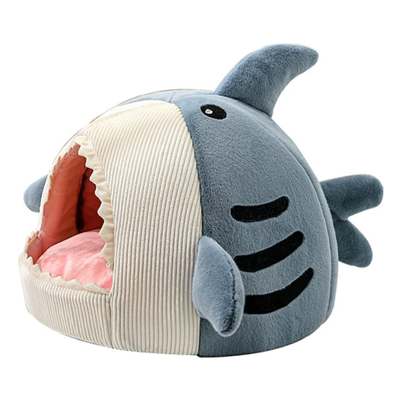 Cucha Cama Para Mascotas Diseño De Tiburón Ideal Perro Gatos