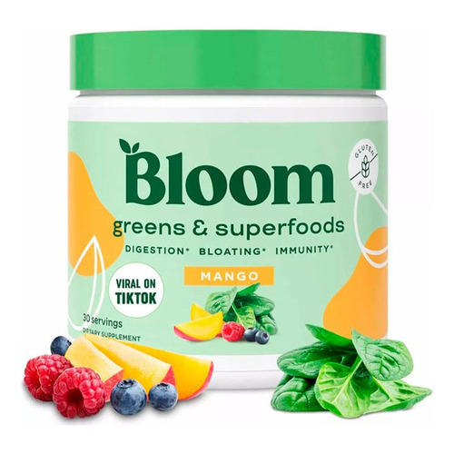 Suplemento Bloom Nutrition - Greens & Superfoods Mango
