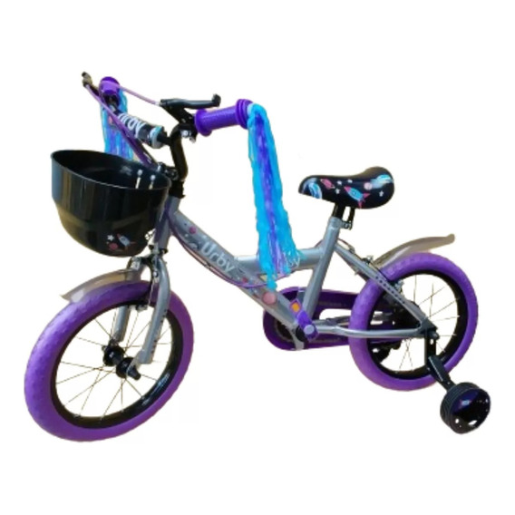 Bicicleta Infantil R 14 Urby Dencar Nena Nene Mi Cielo Azul 