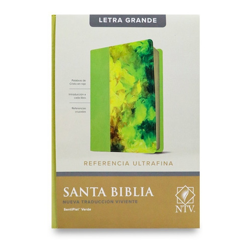 Santa Biblia Ntv Ultrafina Letra Grande Sentipiel/ Verde 