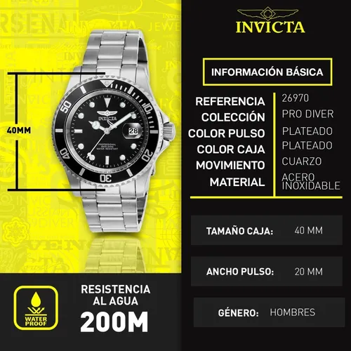 Reloj invicta online 26970