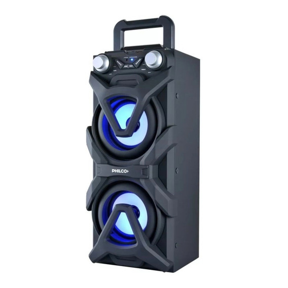 Parlante Inalámbrico Philco Djp10p Bluetooth Luces Color Negro