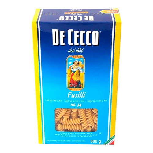 Pasta Marinter De Cecco Fusilli N.34 Caja 500g