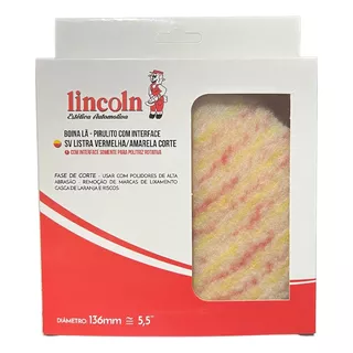 Boina Polimento Polir Lã Corte Medio 5,5 Velcro Lincoln 