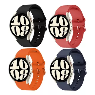 4 Correas Silicón Tpu Para Samsung Galaxy Watch 6/5/5pro/4 