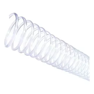 Espiral Para Encadernação Cristal 12mm P/ 70 Folhas A4 100un