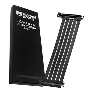 Cable Rise Thermal Grizzly Pci-e 4.0, 16 X 30 Cm, Blindado, Color Negro