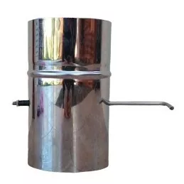 Registro Chaminé Inox Para Fogão A Lenha  Nº 5 150 Mm