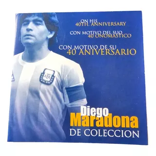  Medalla Moneda  Diego Maradona 40 Aniversario En Blister