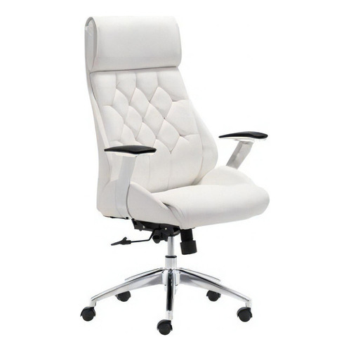 Silla De Oficina Modelo Boutique - Blanca Këssa Muebles. Color Blanco Color de la estructura de la silla Blanco Color del asiento Blanco Diseño de la tela Liso