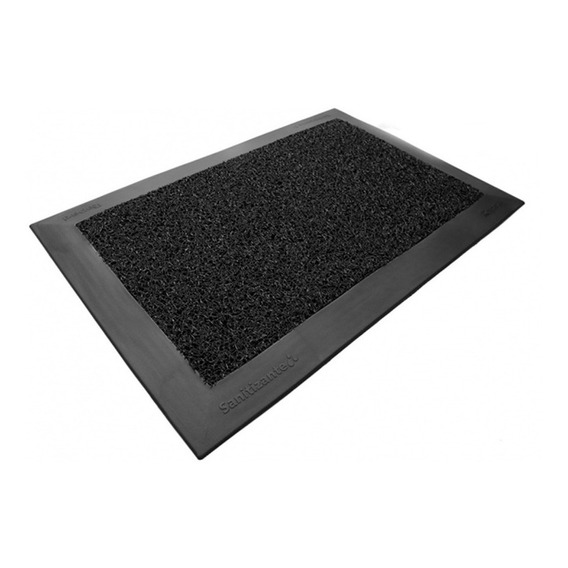 Felpudo Sanitizante Silver 38x58 Negro_decorplas