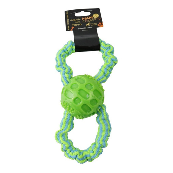 Juguetes Para Perro Interactivo Pelota 2 Correas Estirables 