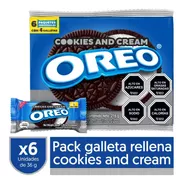Oreo® Pack Galletas Chocolate Relleno Sabor Cookies & Cream 