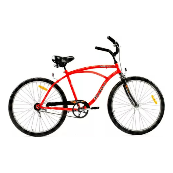 Bicicleta Playera Rodado 26 Halley (raleigh) 19350 Hombre Color Rojo Con Pie De Apoyo 