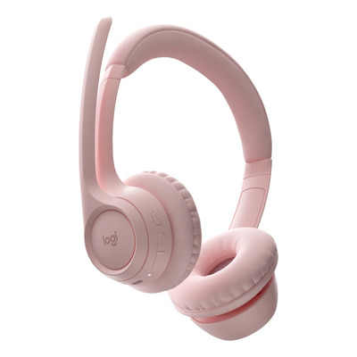 Headset Bluetooth 5.3 Zone 300 Sem Fio Rosa Logitech