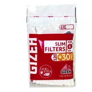 Filtros Bolsa Gizeh Slim 120+30 Free Origen: Francia Sabor Clásico