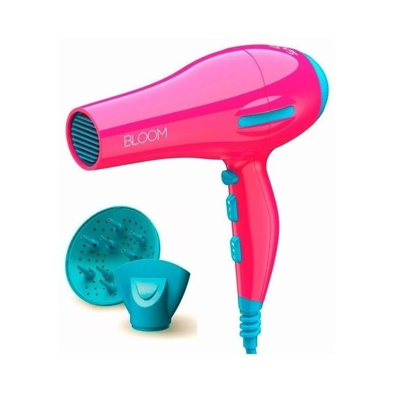 Secador De Pelo Gama Flow Ion Bloom Difusor Rosado 2200w 