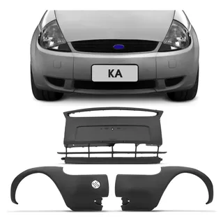 Kit Parachoque Dianteiro Ford Ka 97 98 99 00 02 Preto 2600p