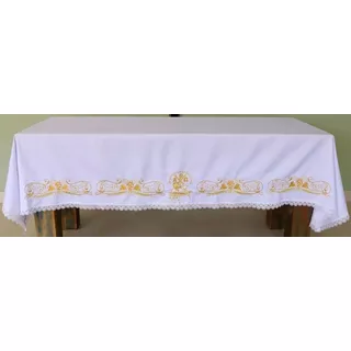 Toalha De Altar Para Igreja Católica 2,50m X 1,50m Cor. Alph