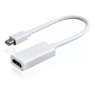 Cable Adaptador Mini Display Port A Compatible Con Hdmi 4k Color Blanco