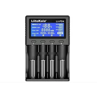 Liitokala Lii-pd4 Cargador Baterías Inteligente 4 Puestos